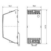 POWER SUPPLY 24V DC 3A MAX DIN RAIL MOUNTABLE ADFLEX6024A ADELSYSTEM